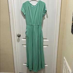 Reborn J Teal Maxi Dress